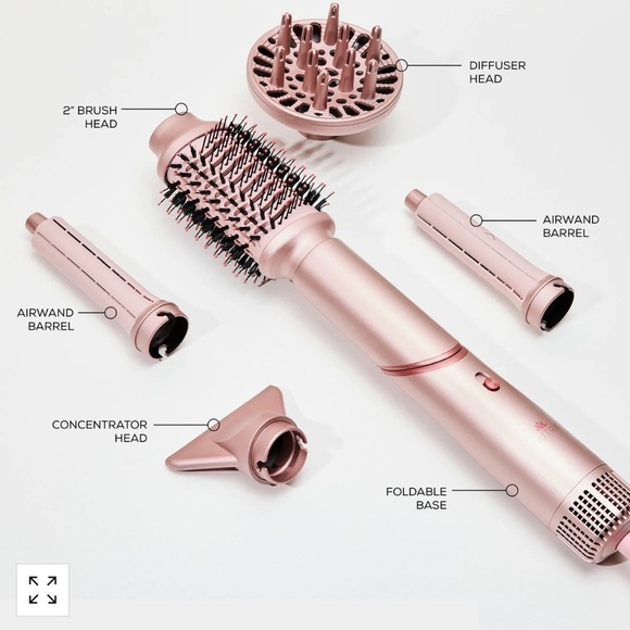 NWT Sutra Aero Styler Rose Gold Pro Blow Hair Dryer Brush Stylings Tool Holiday main image 5